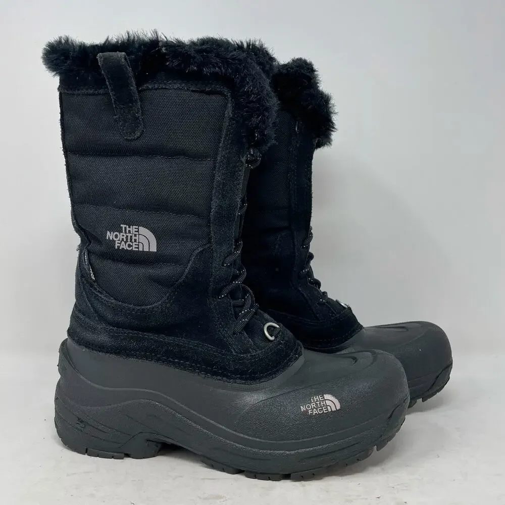 The North Face Black Shellista Waterproof Insulated Winter Boots Girls 4